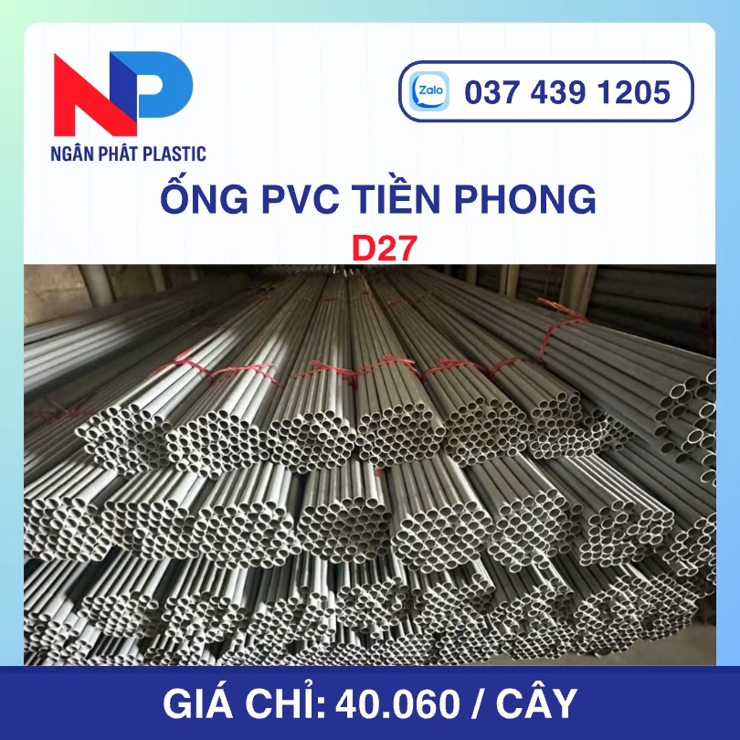 Ống PVC D27 Nhựa Tiền Phong